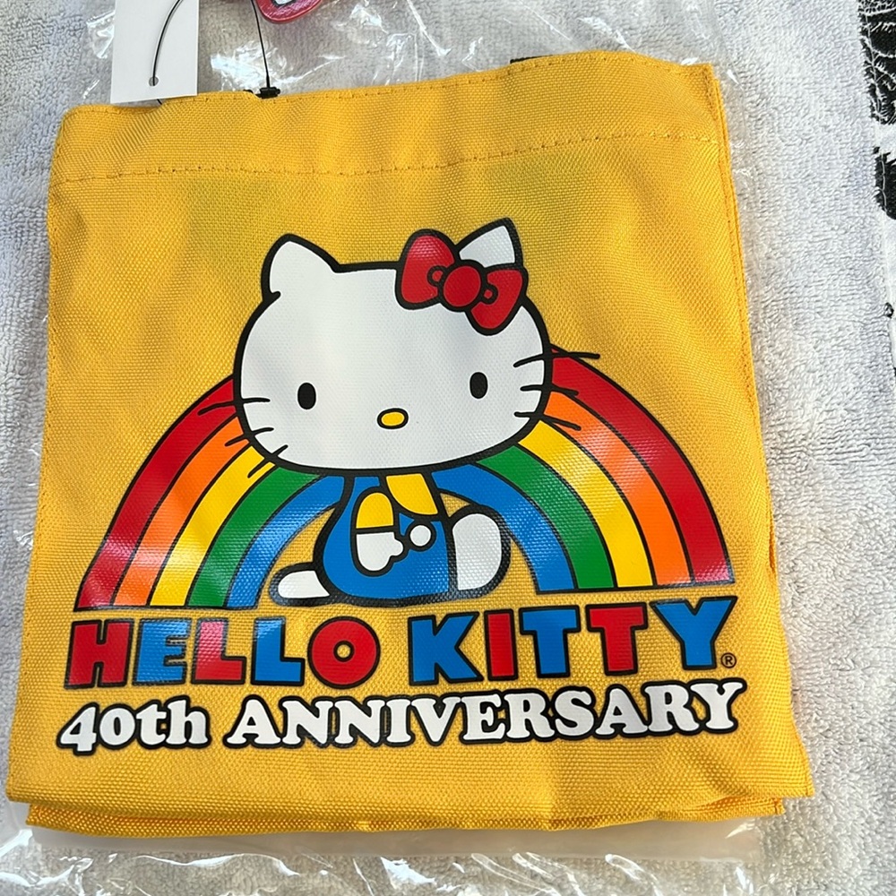 Loungefly Hello Kitty mini tote - yellow 40th anniversary